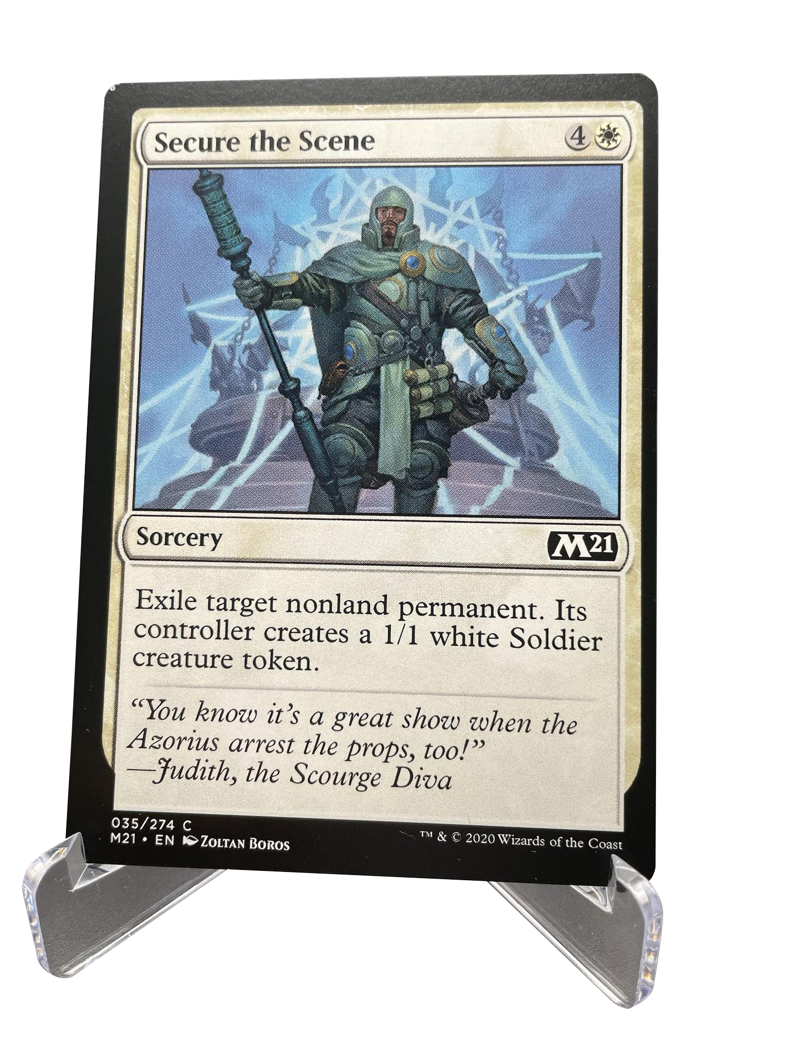 Magic the Gathering - Secure the Scene (Jumpstart) Miscut Alignment Dot
