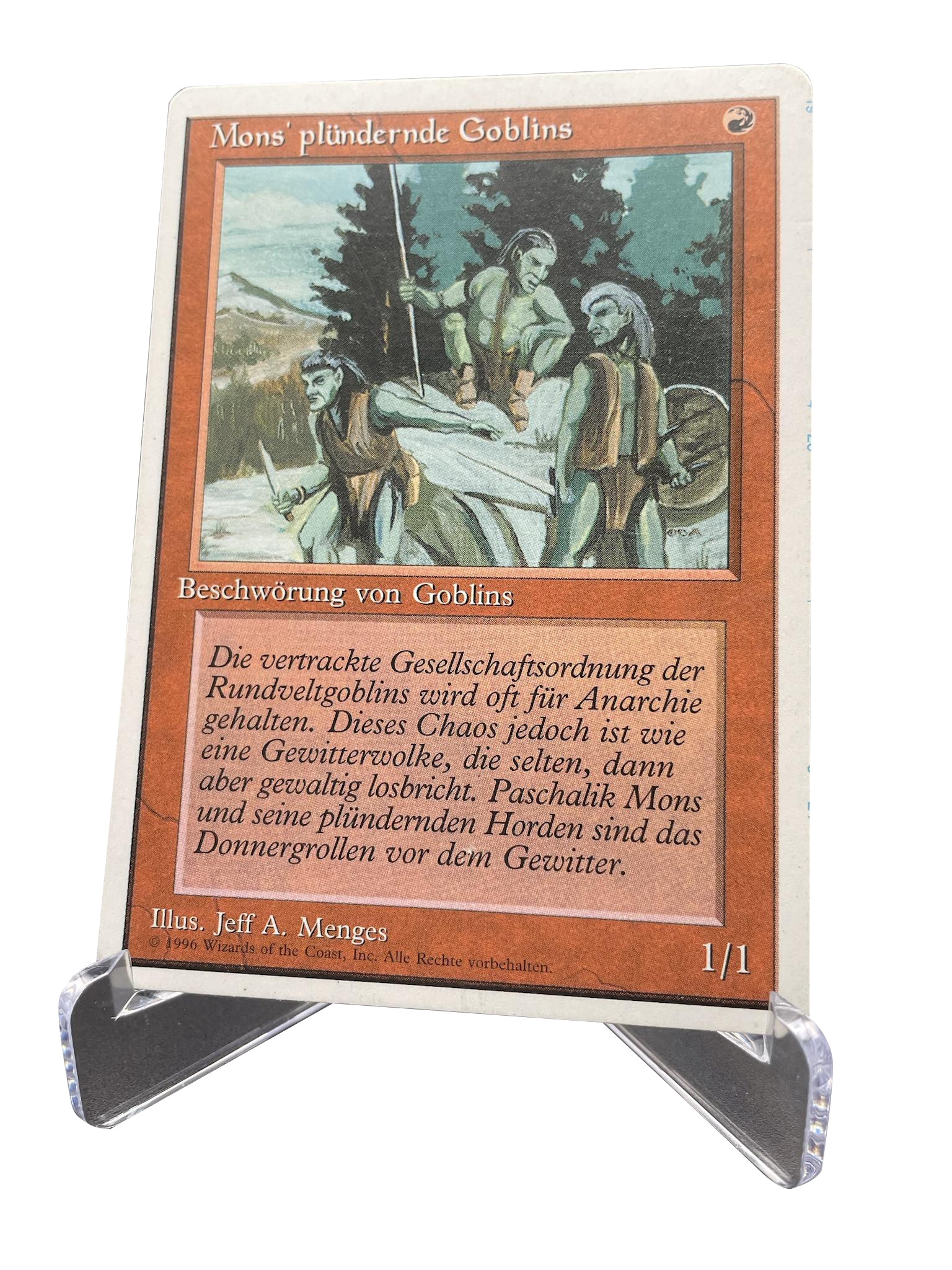 Magic the Gathering - Mons' plündernde Goblins (Introductory Two-Player Set) Miscut Sheet Edge